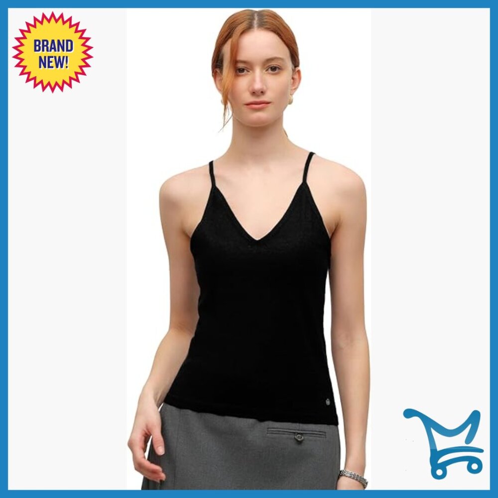 Luxury Cashmere Silk Camisole Sleeveless Spaghetti Strap Top